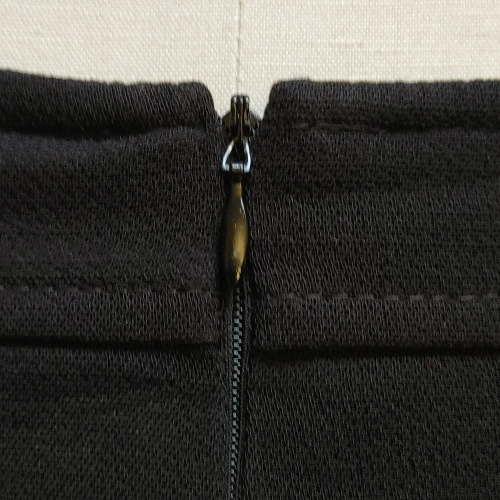 Short Black A-Line Skirt French Designer